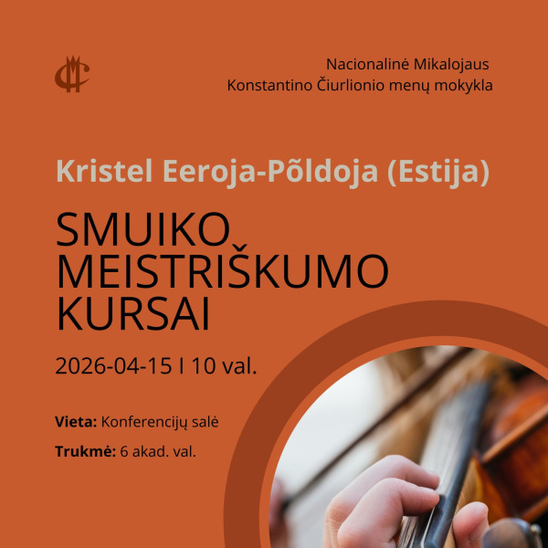 K. Eeroja-Põldoja (Estija) smuiko meistriškumo kursai
