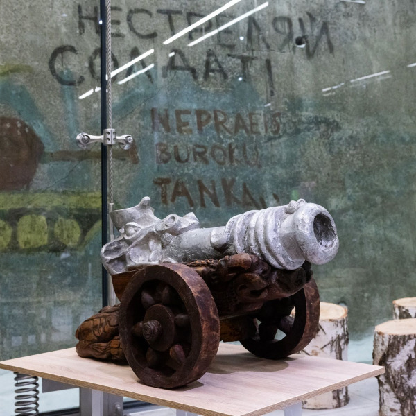 Sausio 13-osios memorialo ekspozicijoje unikalus istorinis eksponatas - čiurlioniukų patranka