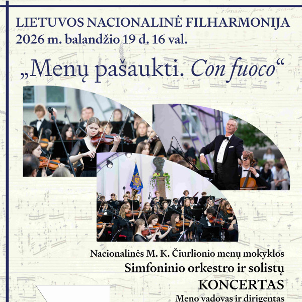Koncertas „MENŲ PAŠAUKTI. CON FUOCO“