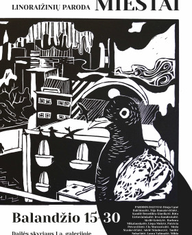Linoraižinių paroda „MIESTAI“