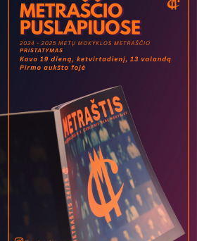 Mokyklos 2024-2025 metų metraščio pristatymas